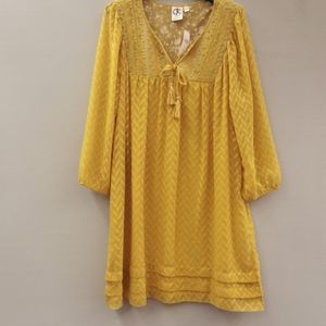 NWT Anthropologie One September Boho feel shirt dress.